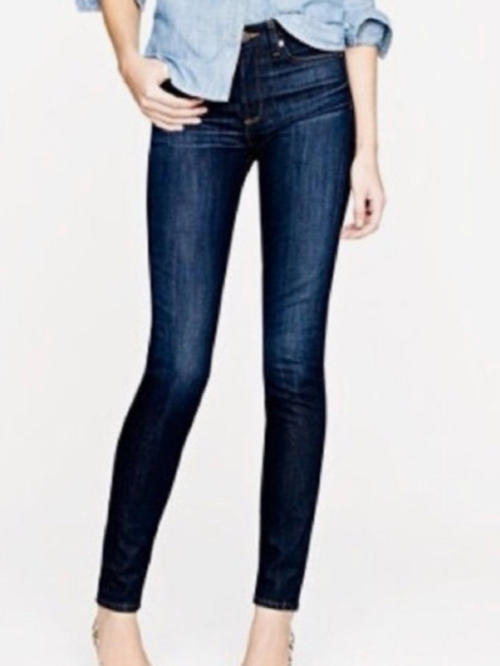 J.Crew Toothpick Jeans Size 28 Ankle Dark Wash Skinny Stretch